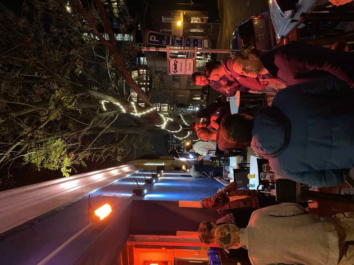 The Cafe Manhattan crowd on a busy night